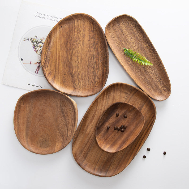Set de 5 plateaux en bois