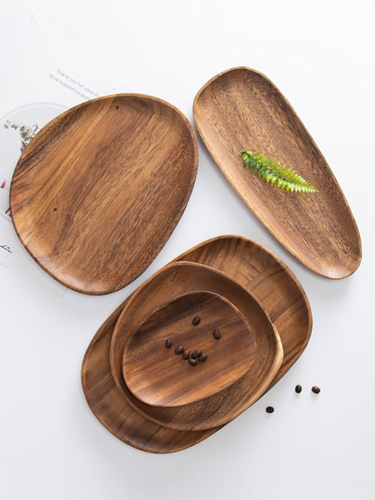 Set de 5 plateaux en bois