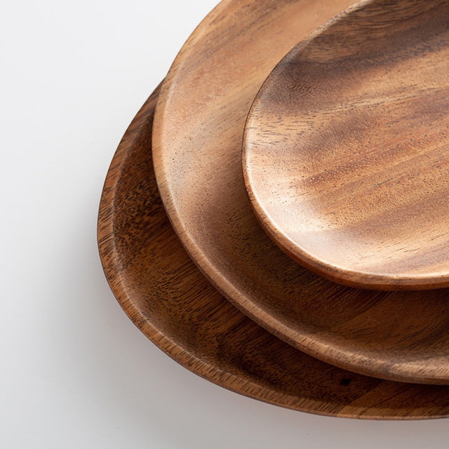 Set de 5 plateaux en bois